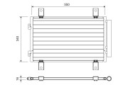 814081 Kondenzátor, klimatizace VALEO