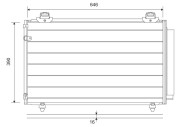814211 Kondenzátor, klimatizace VALEO