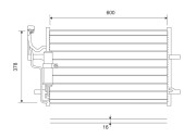 814265 Kondenzátor, klimatizace VALEO