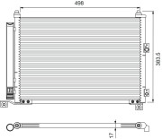 814403 Kondenzátor, klimatizace VALEO
