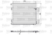 815060 Kondenzátor, klimatizace NEW PART VALEO