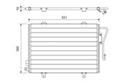 817171 Kondenzátor, klimatizace VALEO