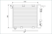 817506 Kondenzátor, klimatizace VALEO