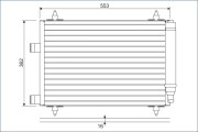 817526 Kondenzátor, klimatizace VALEO