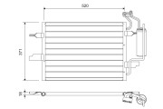 817798 Kondenzátor, klimatizace VALEO
