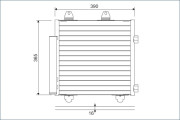822577 Kondenzátor, klimatizace VALEO