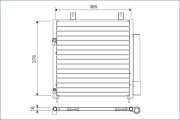 822600 Kondenzátor, klimatizace VALEO