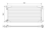 822607 Kondenzátor, klimatizace VALEO