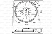 696873 Větrák, chlazení motoru VALEO
