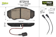 872918 Sada brzdových destiček, kotoučová brzda OPTIPACK for LCV VALEO