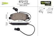 872172 Brzdové destičky OPTIPACK for LCV VALEO