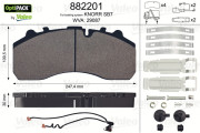 882201 Brzdové destičky OPTIPACK VALEO