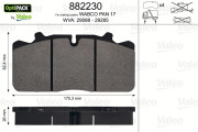 882230 Brzdové destičky OPTIPACK VALEO