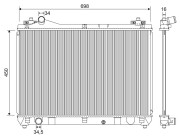 701243 Chladič, chlazení motoru VALEO