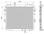 701345 Chladič, chlazení motoru VALEO