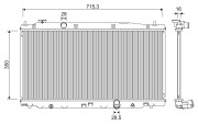 701352 Chladič, chlazení motoru VALEO
