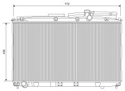 701622 Chladič, chlazení motoru VALEO
