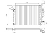 810915 Chladič, chlazení motoru VALEO