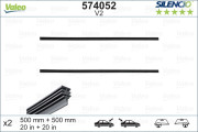 574052 Stírací gumička SILENCIO CONVENTIONAL SET VALEO