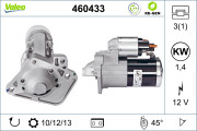 460433 Startér VALEO RE-GEN REMANUFACTURED VALEO