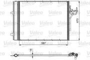 814017 Kondenzátor, klimatizace VALEO