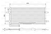 814079 Kondenzátor, klimatizace VALEO