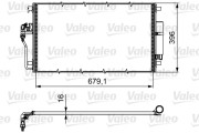 814374 Kondenzátor, klimatizace VALEO