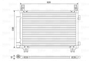 814449 Kondenzátor, klimatizace VALEO
