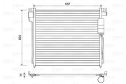 814483 Kondenzátor, klimatizace VALEO
