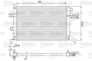 232826 Chladič, chlazení motoru VALEO CLASSIC VALEO