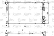 732741 Chladič, chlazení motoru VALEO