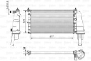 734236 Chladič, chlazení motoru VALEO