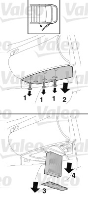 716043 Filtr, vzduch v interiéru CLIMFILTER COMFORT VALEO