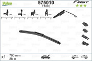 575010 plochý stěrač VALEO FIRST MULTICONNECTION (700 mm) 1 ks - včetně sady adaptérů 575010 VALEO