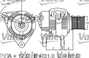 439293 generátor VALEO ORIGINS NEW VALEO