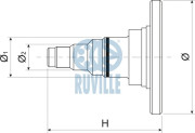 415701 Čep nápravy, zavěšení kol RUVILLE