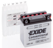 12N7-3B EXIDE Motobaterie 12N7-3B / 12V / 7Ah / 75A (Bike Conventional) | 12N7-3B EXIDE