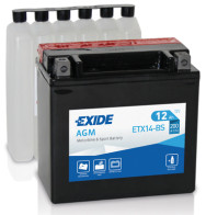 ETX14-BS ETX14-BS EXIDE 12V/12Ah - moto AGM, YTX14-BS EXIDE