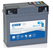 GEL12-19 EXIDE Motobaterie 12V / 19Ah / 170A (Bike GEL) | GEL12-19 EXIDE