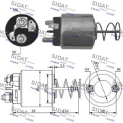 BF010002A2 Elektromagnetický spínač, startér SIDAT