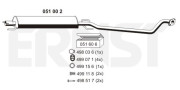 051002 Střední tlumič výfuku ERNST