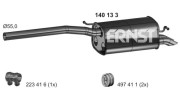 140133 Zadní tlumič výfuku ERNST