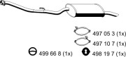 273138 Zadní tlumič výfuku ERNST