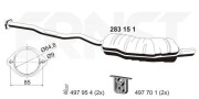 283151 Zadní tlumič výfuku ERNST