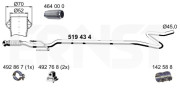 519434 Výfuková trubka ERNST