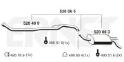 520065 Zadní tlumič výfuku Set ERNST