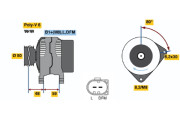 0 986 045 310 generátor BOSCH