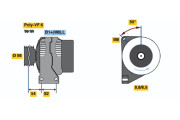 0 986 047 470 generátor BOSCH