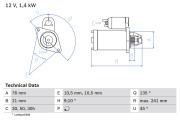 0 986 014 840 BOSCH żtartér 0 986 014 840 BOSCH