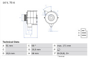 0 986 033 810 generátor BOSCH